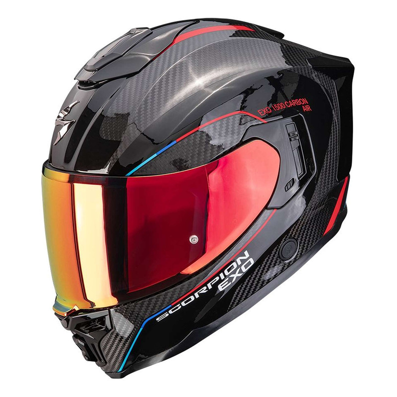 Casque intÃ©gral Scorpion Exo-1500 Carbon Air Mundi noir/rouge- 2XL