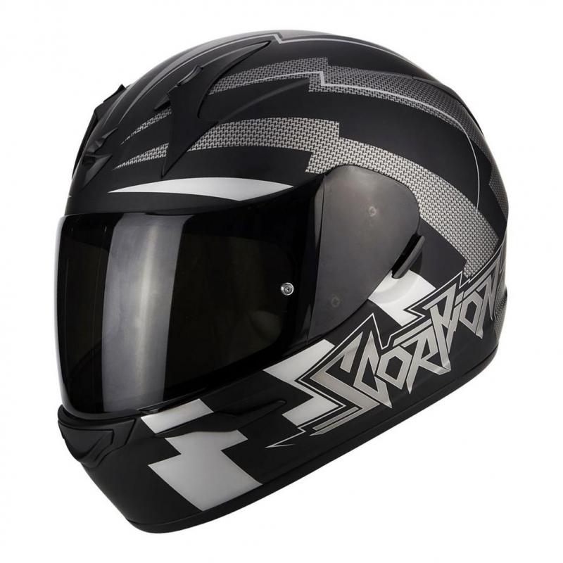 Casque intégral Scorpion EXO-390 Patriot noir mat/argent- S