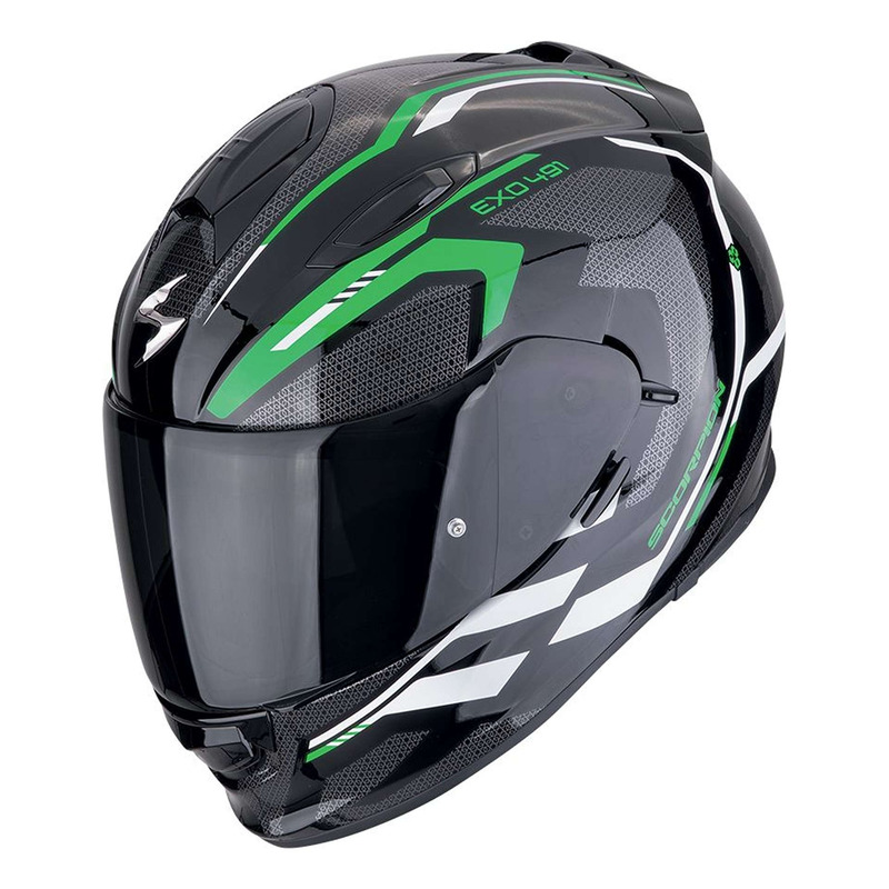 Casque intégral Scorpion Exo-491 Kripta black/green/white