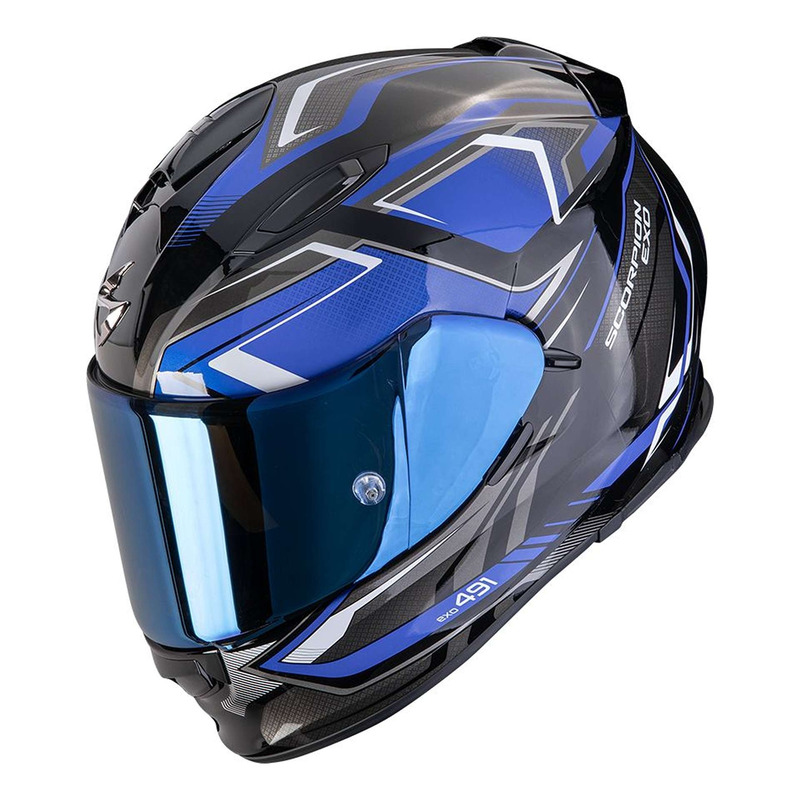 Casque intégral Scorpion Exo-491 Zumo noir/bleu