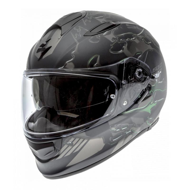 casque scorpion vert