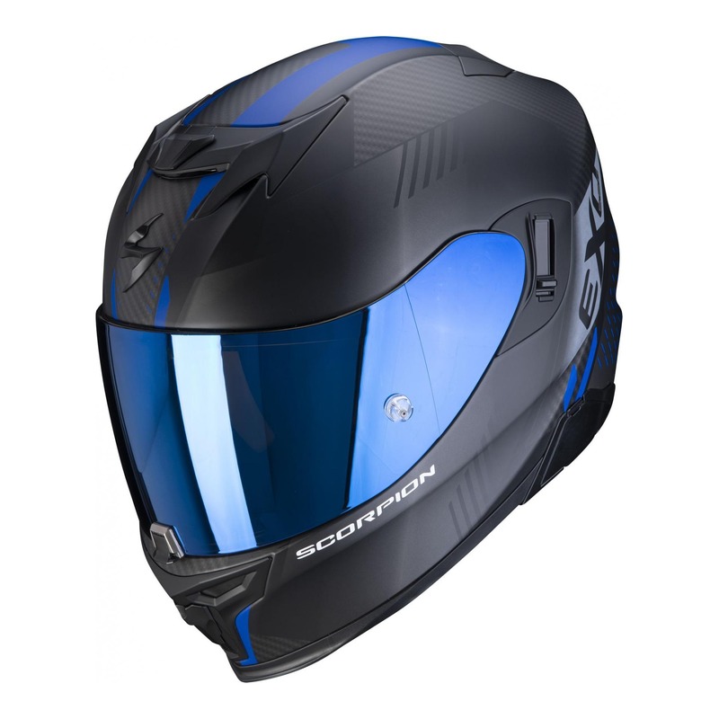 Casque intégral Scorpion EXO-520 Air Laten Mat noir/bleu- XS