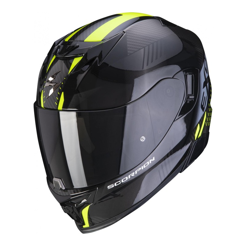 Casque intégral Scorpion EXO-520 Air Laten noir/jaune fluo- XS