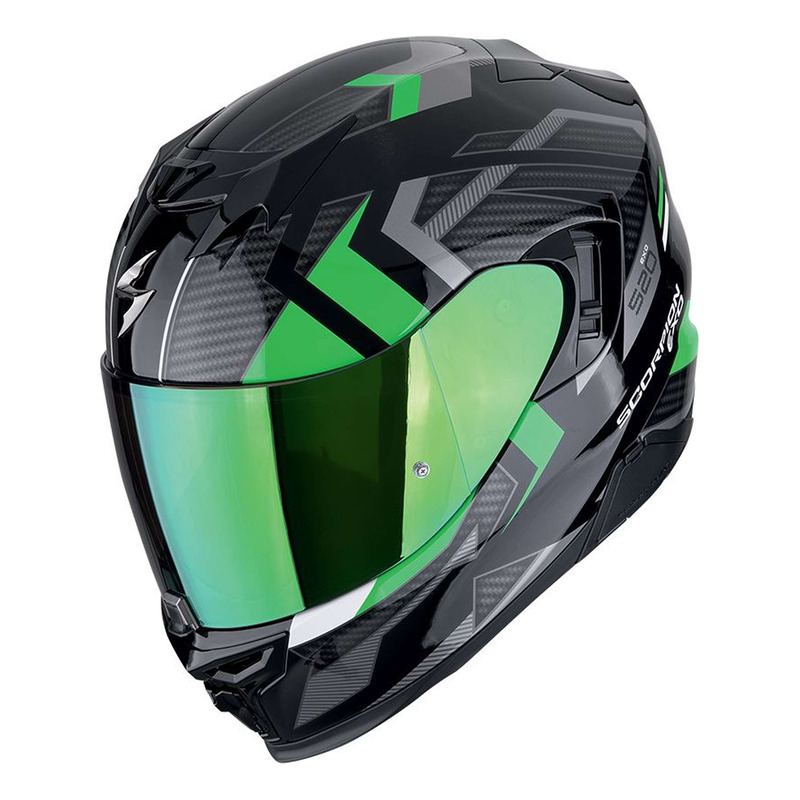 Casque intÃ©gral Scorpion Exo-520 Evo Air Sensus black/green- M