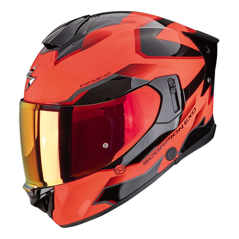 Casque intégral Scorpion Exo-530 Air Clip rouge/noir