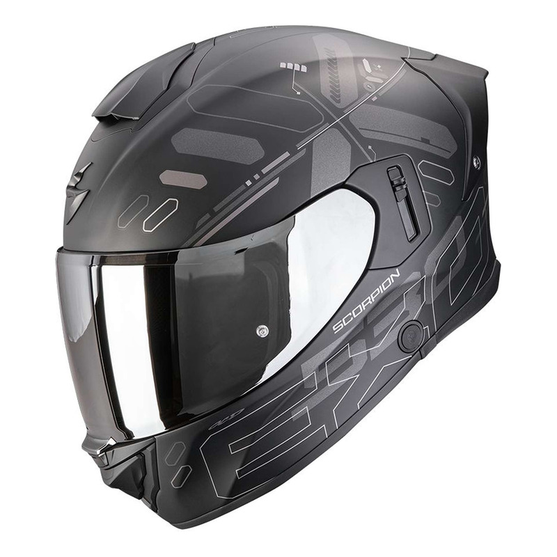Casque intÃ©gral Scorpion Exo-530 Air Fond noir/argent mat- XS