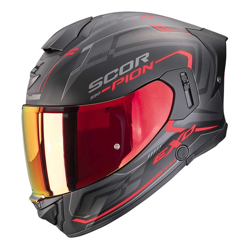 Casque intégral Scorpion Exo-530 Air Slope noir/rouge mat