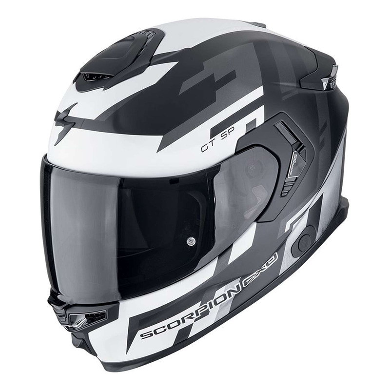 Casque intégral Scorpion Exo-GT SP Air Tornado matt black/silver