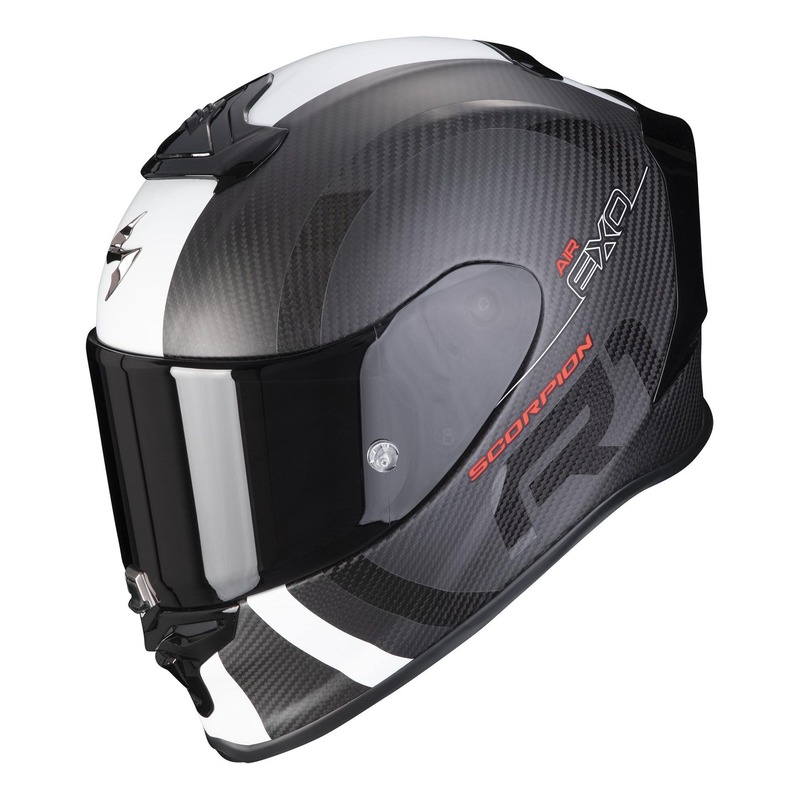 Casque intégral Scorpion EXO-R1 Carbon Air MG carbone/blanc mat- XS