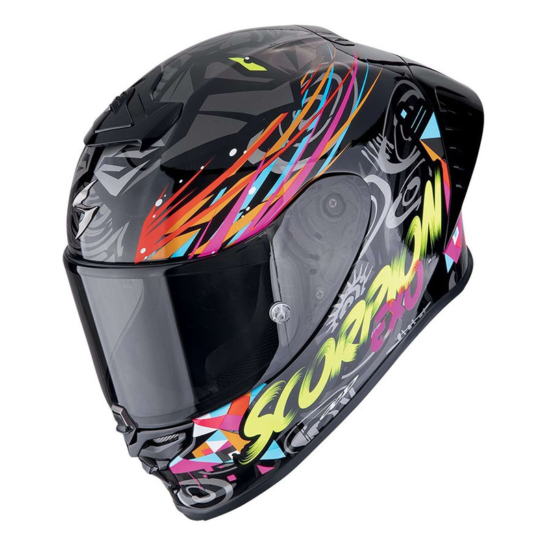 Casque intégral Scorpion Exo-R1 Evo 2 Air Savage black/blue/pink