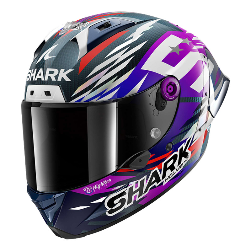 Casque intégral Shark Aeron-GP FIM Racing #2 Replica Zarco Signature 2026 carbon/violet/chrome