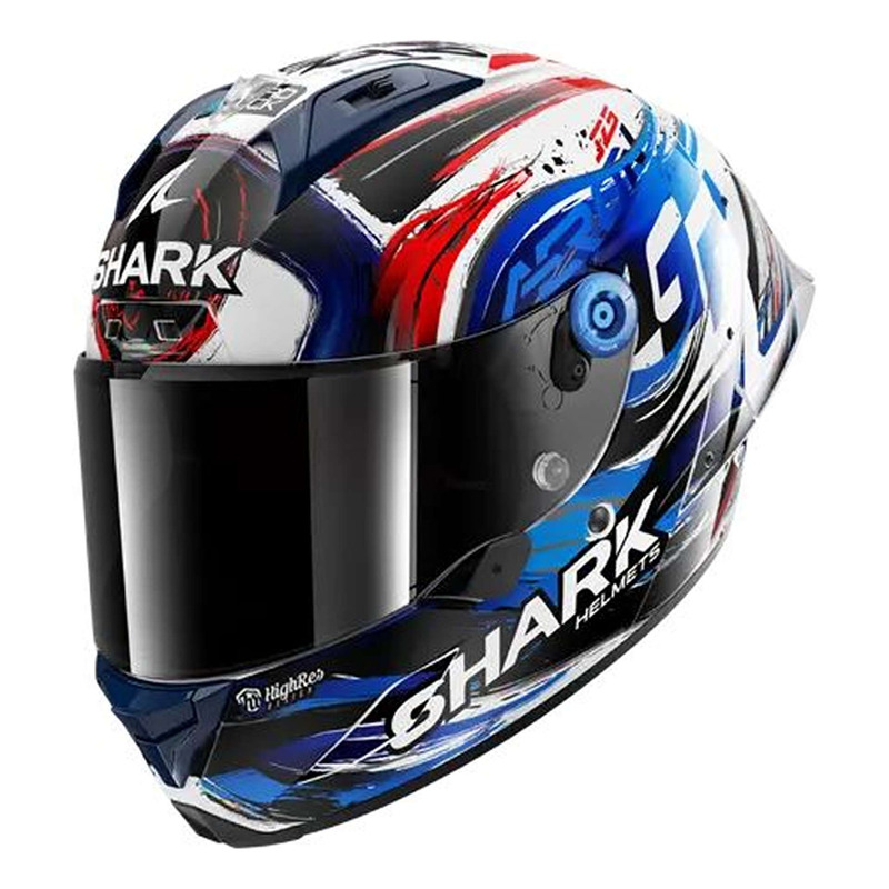 Casque intégral Shark Aeron-GP FIM Racing Replica Zarco Signature white/black/blue