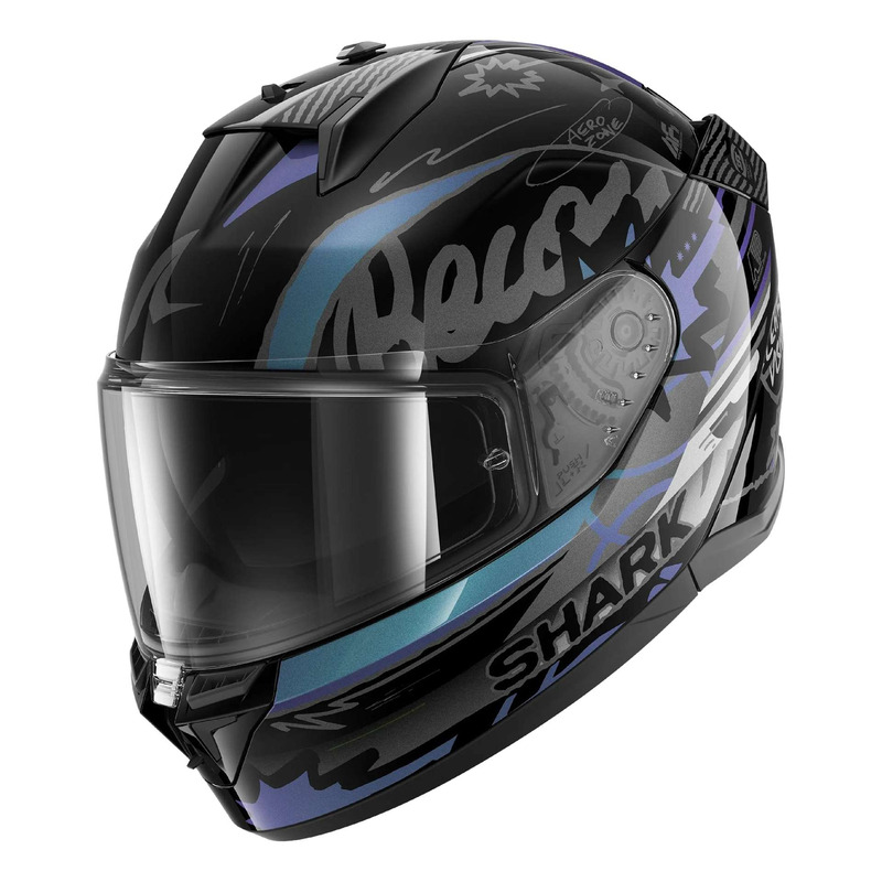 Casque intégral Shark D-Skwal 3 Streetrush black/green/chrome