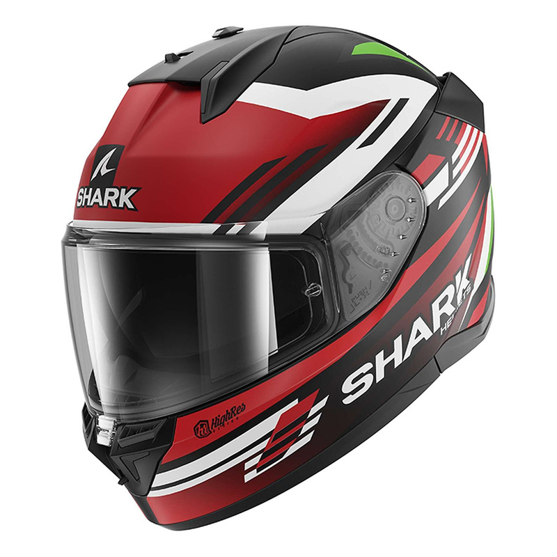 Casque intÃ©gral Shark D-Skwall 3 Firstlap black/red/green mat- XS