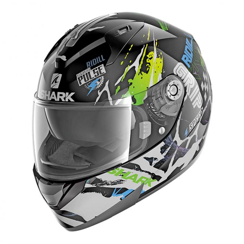 Casque intégral Shark Ridill 1.2 Drift-R noir/vert/bleu- XS