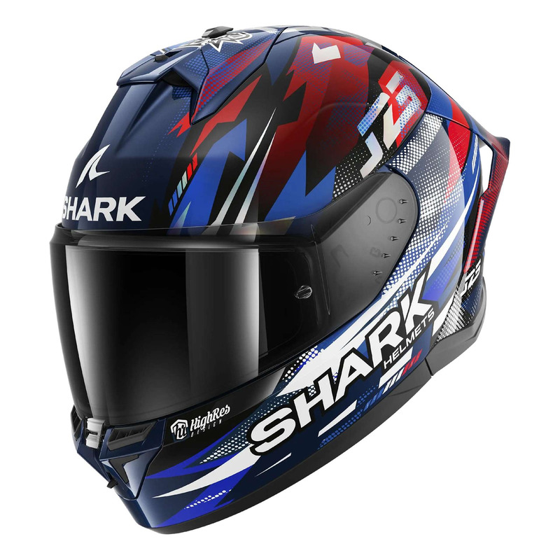 Casque intégral Shark Skwal Cup Replica Zarco GP de France blue/chrome/red