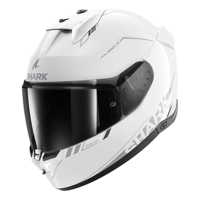 Casque intÃ©gral Shark Skwal i3 Blank SP /argent/anthracite