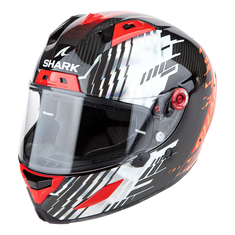 Casque intégral Skark Aeron Edgy carbon/red/chrome