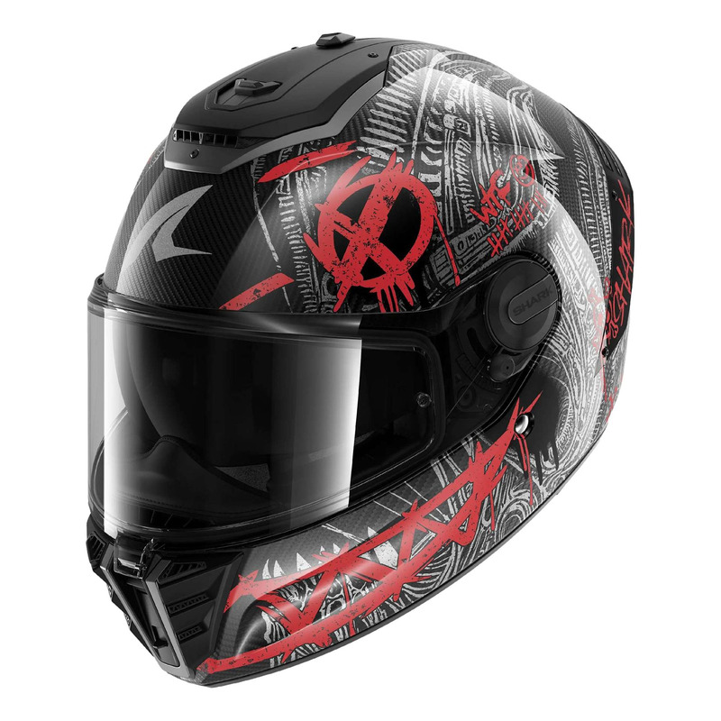 Casque intégral Skark Spartan RS Carbon Shiever carbon/anthracite/red