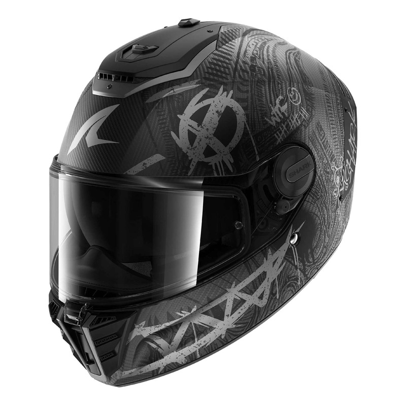 Casque intégral Skark Spartan RS Carbon Shiever carbon/anthracite/silver mat
