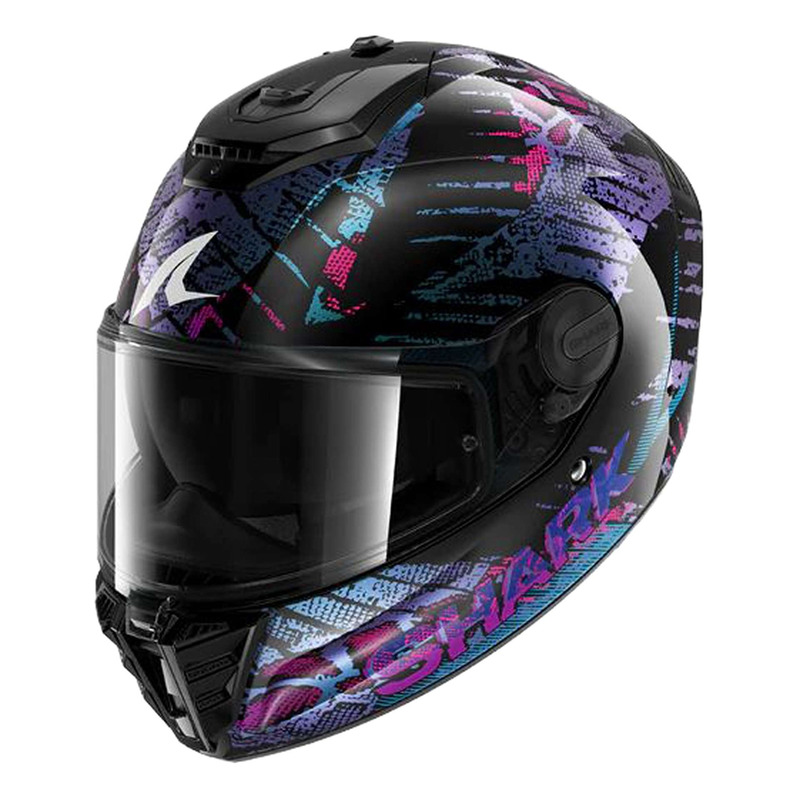 Casque intégral Skark Spartan RS Reptaia black/blue glitter