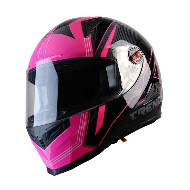Casque intégral Trendy T-501 Stealth noir / rose- L