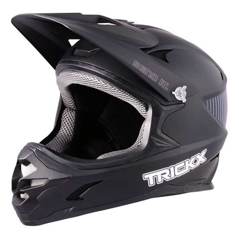 Casque intégral vélo Trickxx Send It 2 noir et rouge