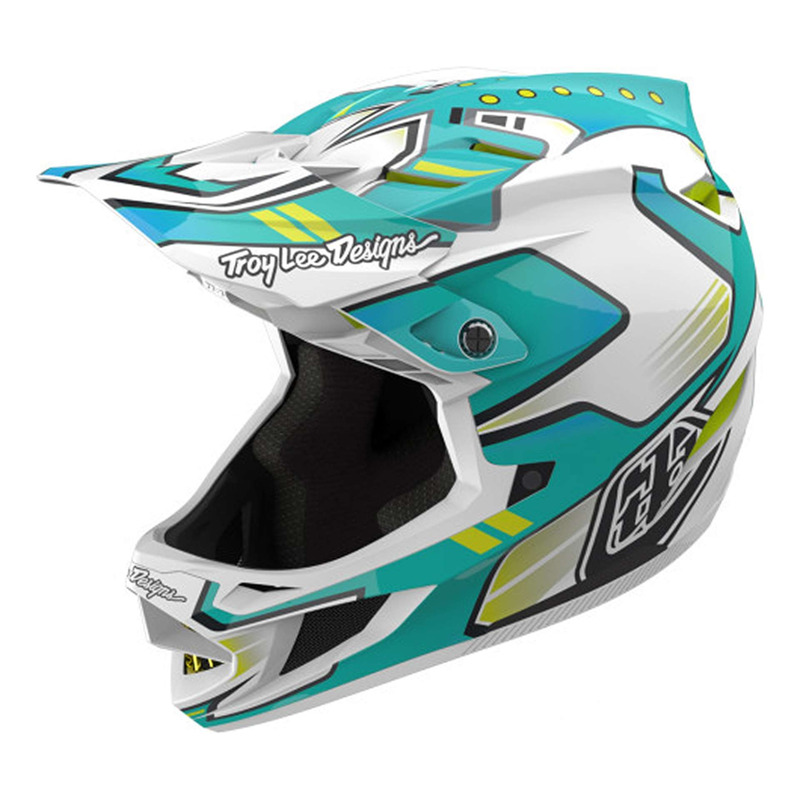 Casque intégral vélo Troy Lee Designs D4 Composite Crest Real Teal