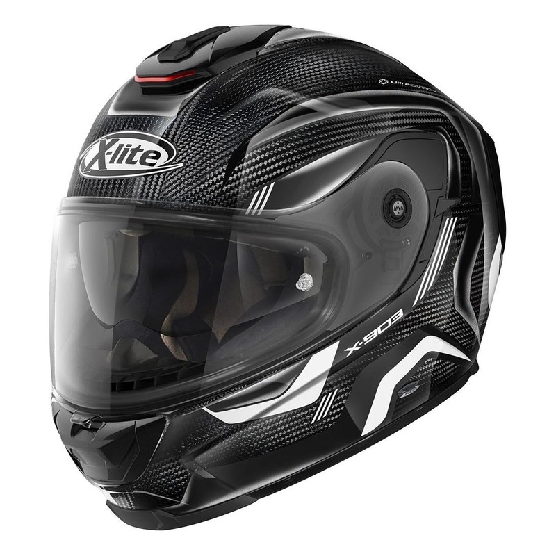 Casque intégral X-Lite X903 Ultra Carbon Maven N-Com carbone/blanc- 2