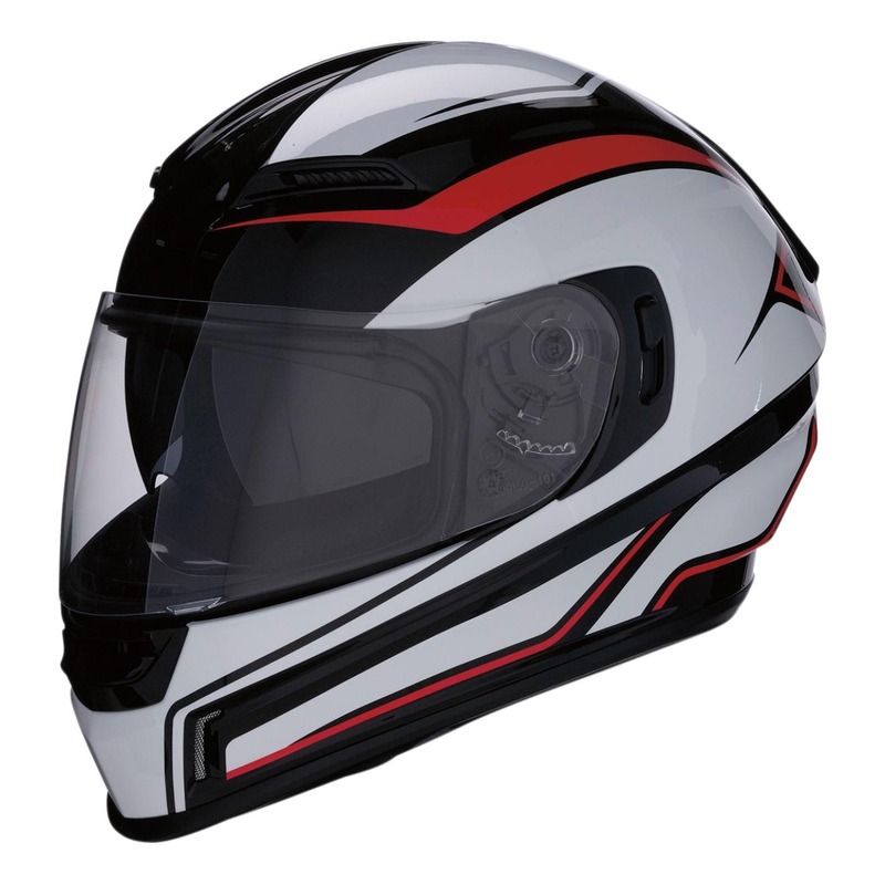 Casque intégral Z1R Jackal Aggressor rouge/noir/blanc brillant- XL