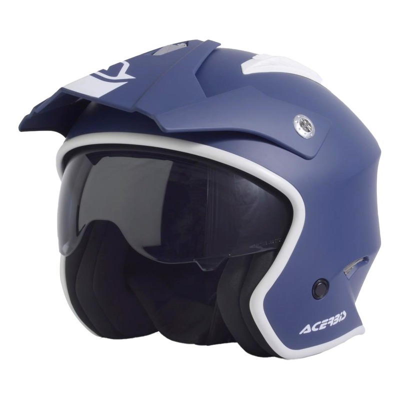 Casque jet Acerbis Aria bleu mat- XS