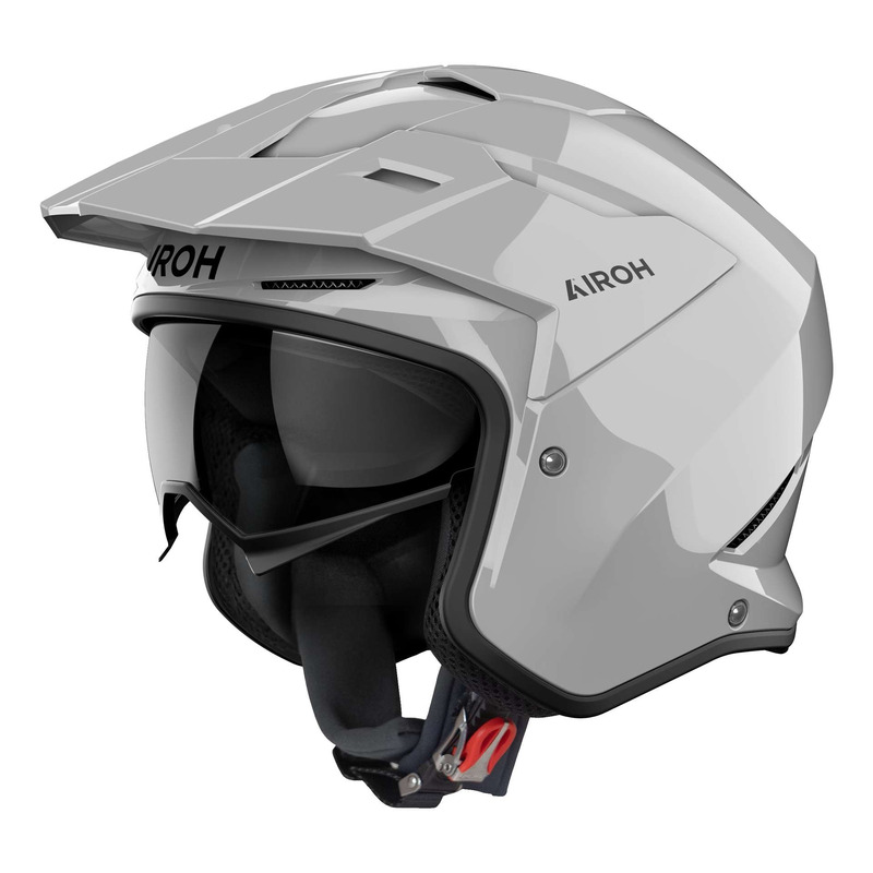 Casque jet Airoh Kombakt Color concrete grey gloss- XS