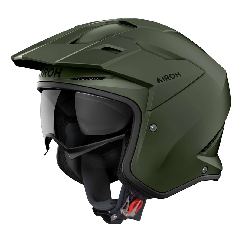 Casque jet Airoh Kombakt Color military green mat- XS