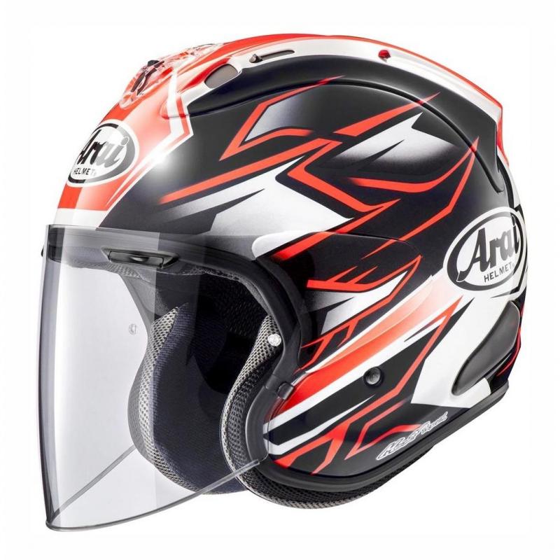 Casque jet ARAI SZ-R VAS Ghost rouge- XS