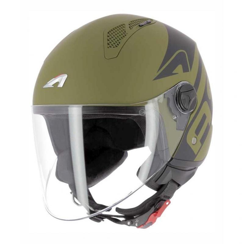 Casque jet Astone Minijet Link Kaki- L