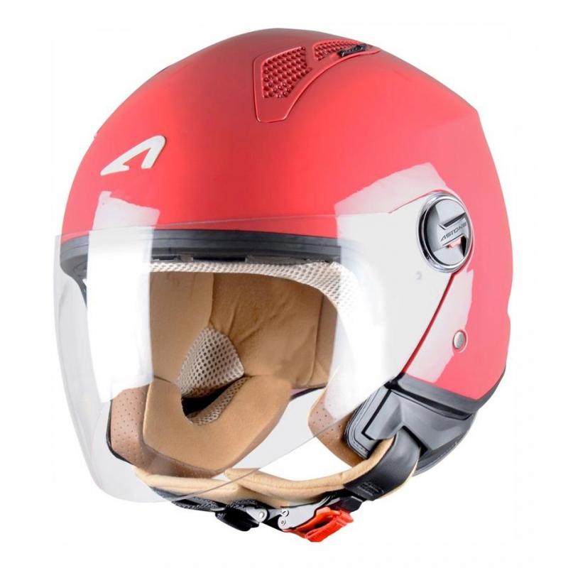 Casque Jet Astone Minijet Monocolor Cherry- XS