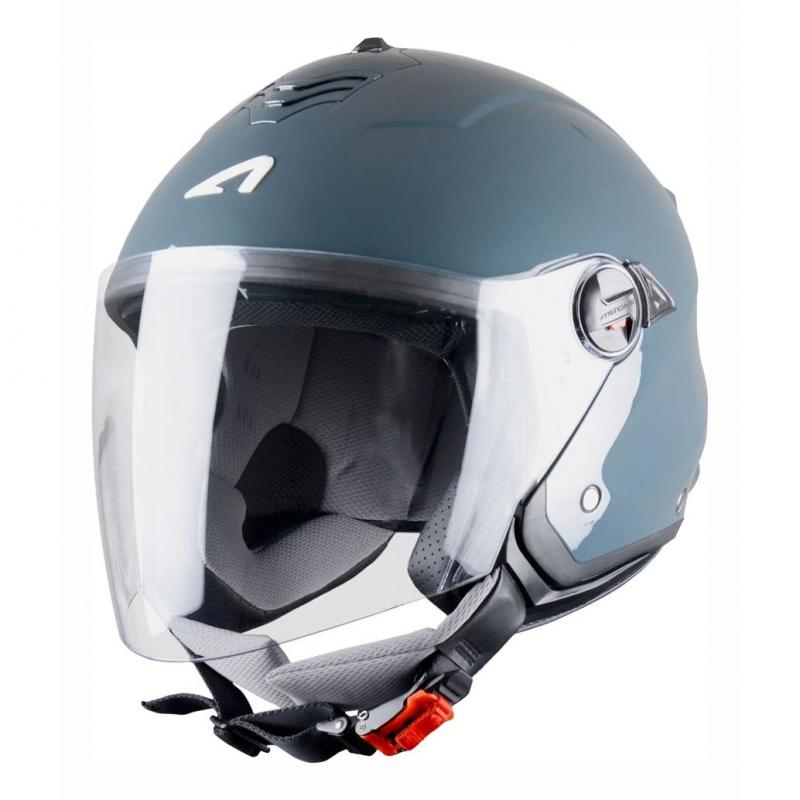 Casque Jet Astone Minijet S Monocolor gris foncé gloss- XS
