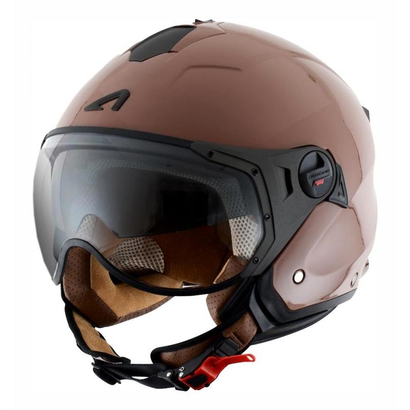 Casque jet Astone MINIJET S SPORT monocolor café gloss- S
