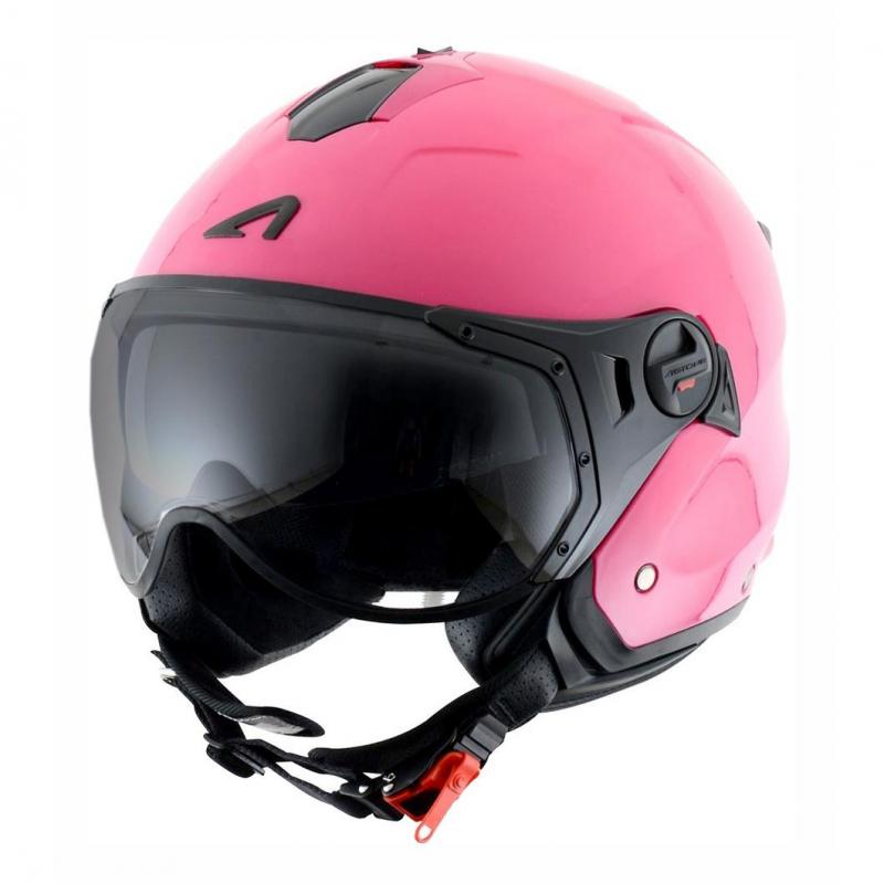 Casque jet Astone MINIJET S SPORT monocolor rose gloss- M