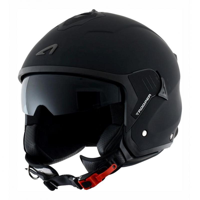 Casque jet Astone MINIJET S TROOPER monocolor noir mat- 2XL