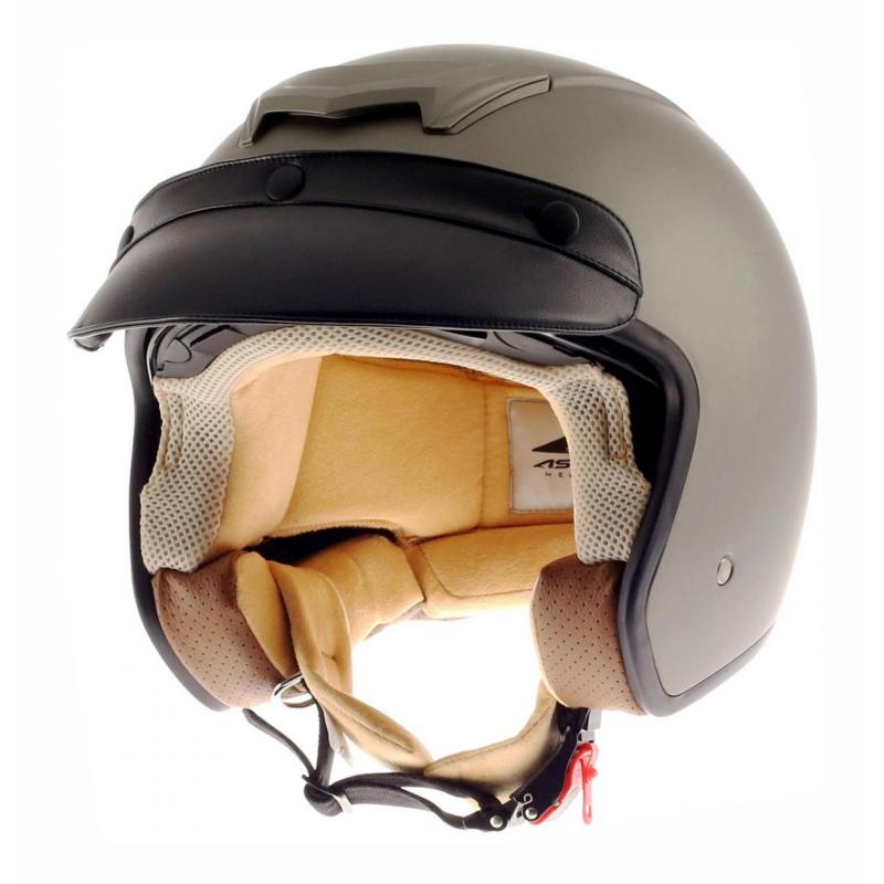 Casque jet Astone Sportster 2 Monocolor marron/gris mat- XS
