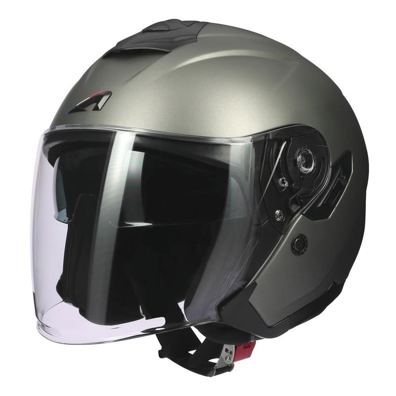 Casque jet Astone Superjet Uni gun metal mat- XS