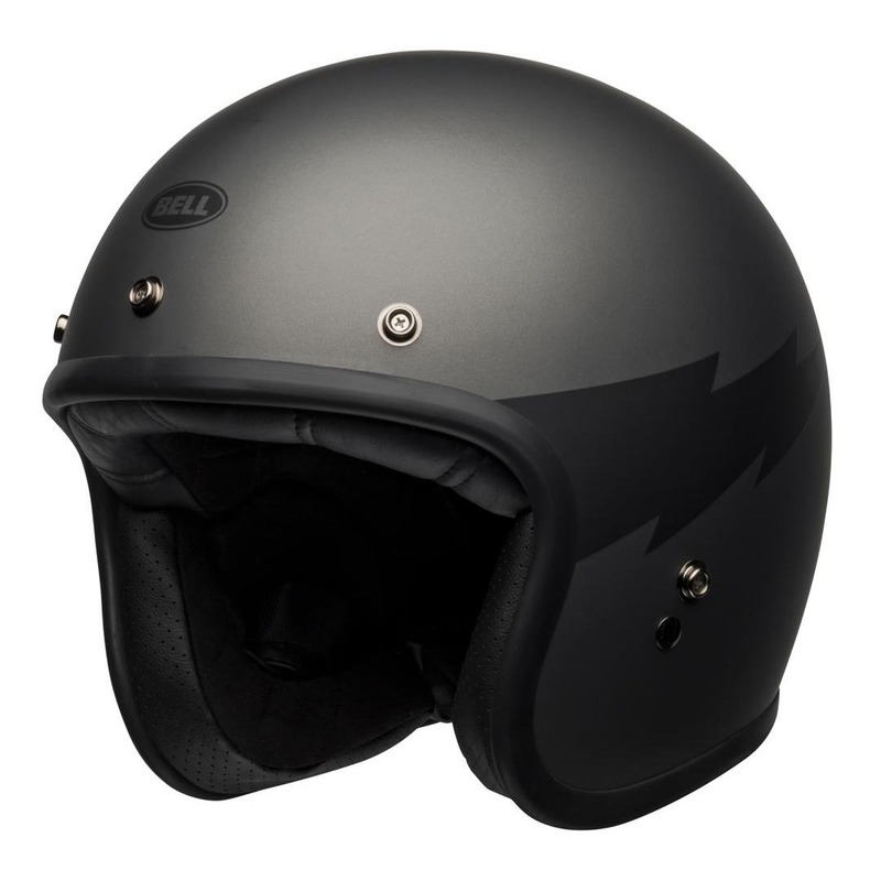 Casque jet Bell Custom 500 DLX Thunderclap gris/noir mat- S
