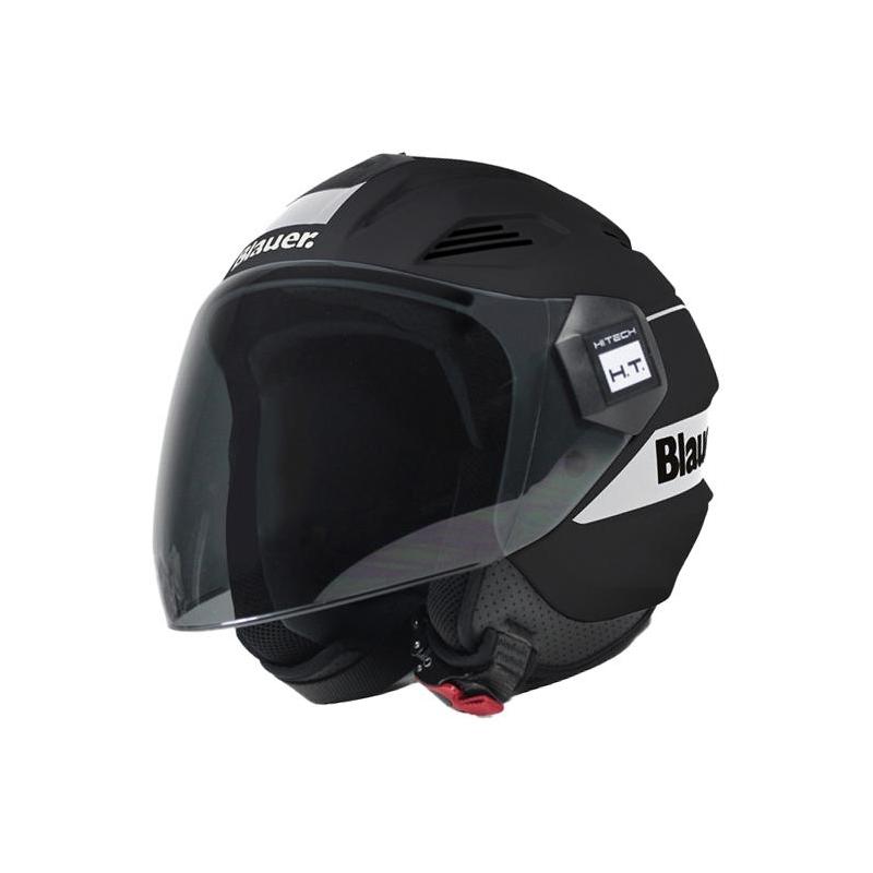 Casque jet Blauer Bratt noir/blanc mat- XXS