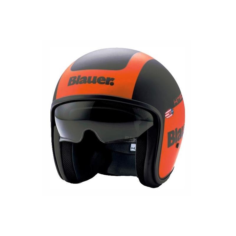 Casque jet Blauer Pilot 1.1 Graphic G orange/noir mat- S