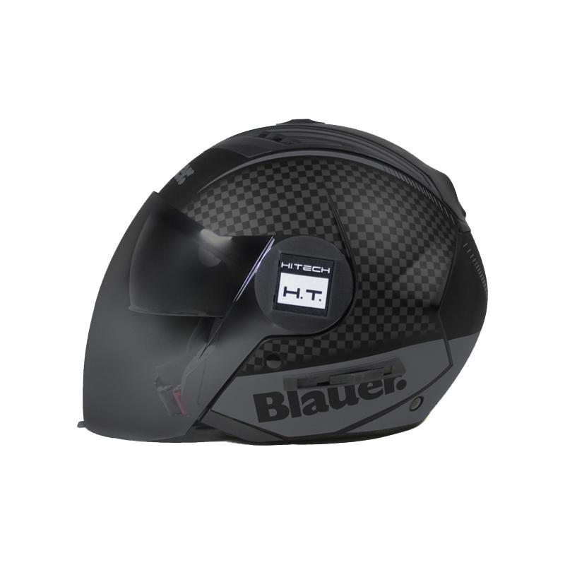 Casque jet Blauer Real HT damier noir- XS