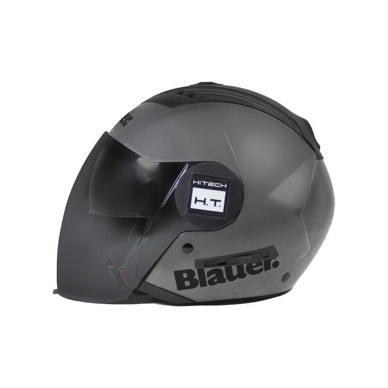 Casque jet Blauer Real Monochrome titane mat- XS