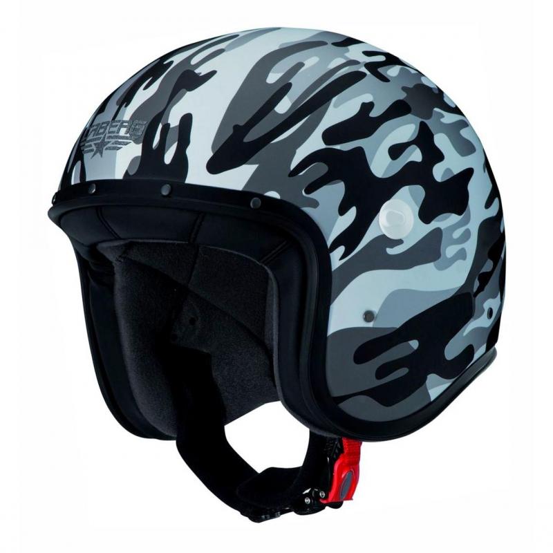 Casque jet Caberg Freeride Commander blanc mat / gris- XS