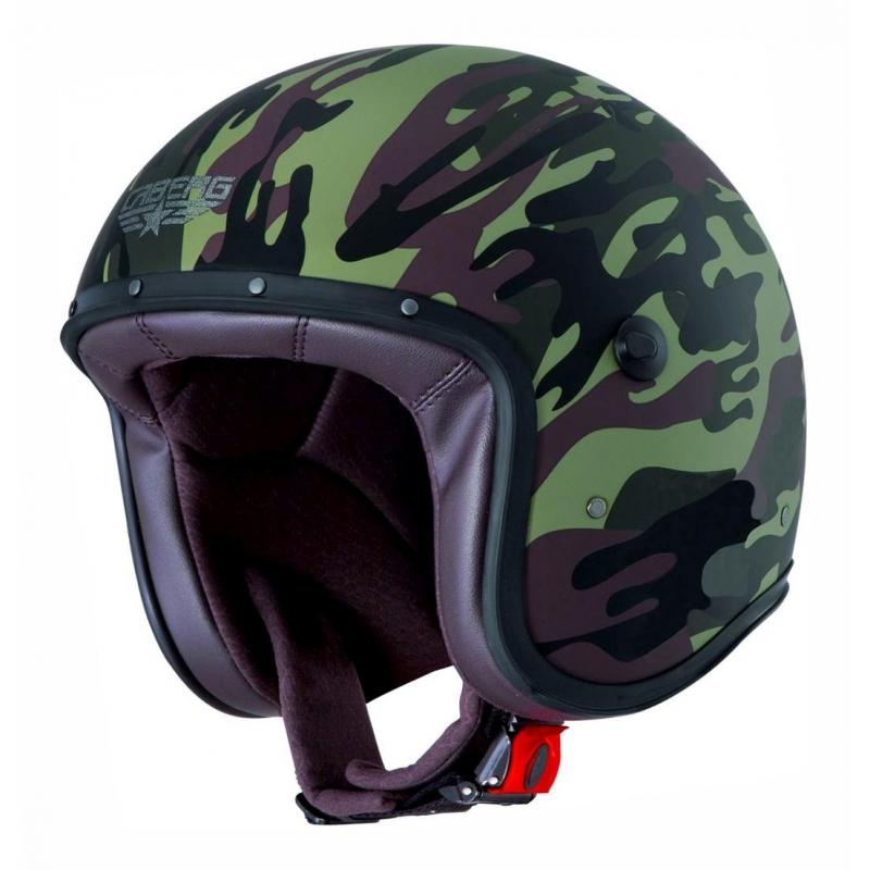 Casque jet Caberg Freeride Commander vert mat / noir- XS