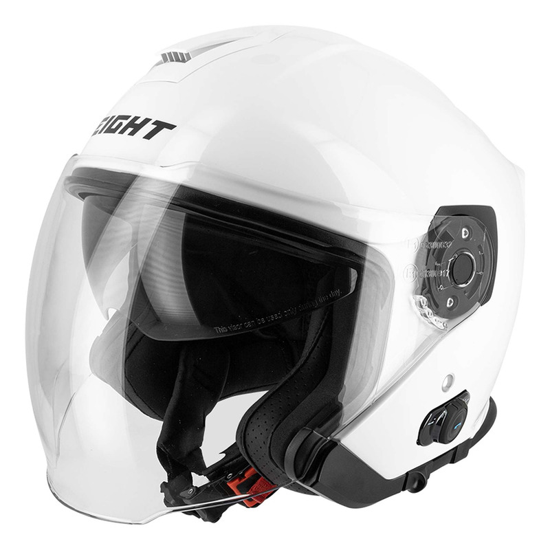 Casque jet Eight S770 Kyle BT blanc